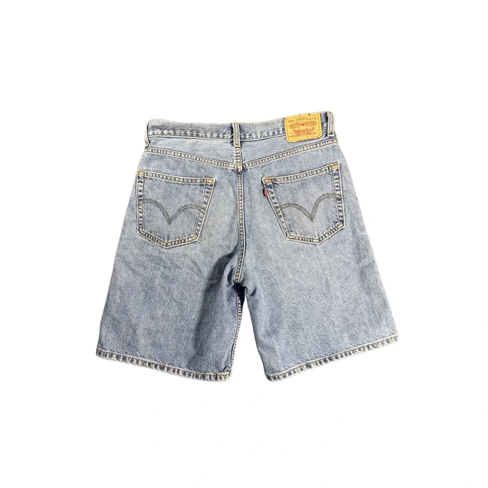 Levis 550 Relaxed Fit Denim Shorts Mens 33 Light Wash Blue Cotton 550-0261